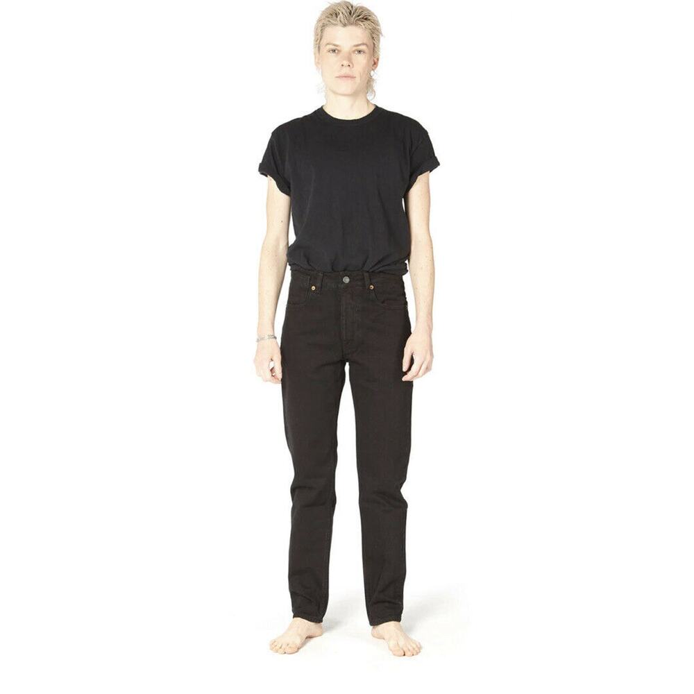 Decade Alex Unisex Black Slim Tapered Button Fly‎ 32